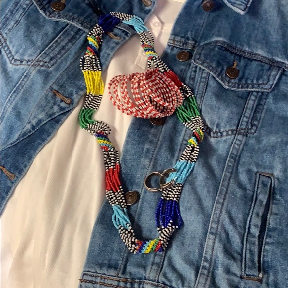 seed bead necklace, bracelet - Picture 1 of 3